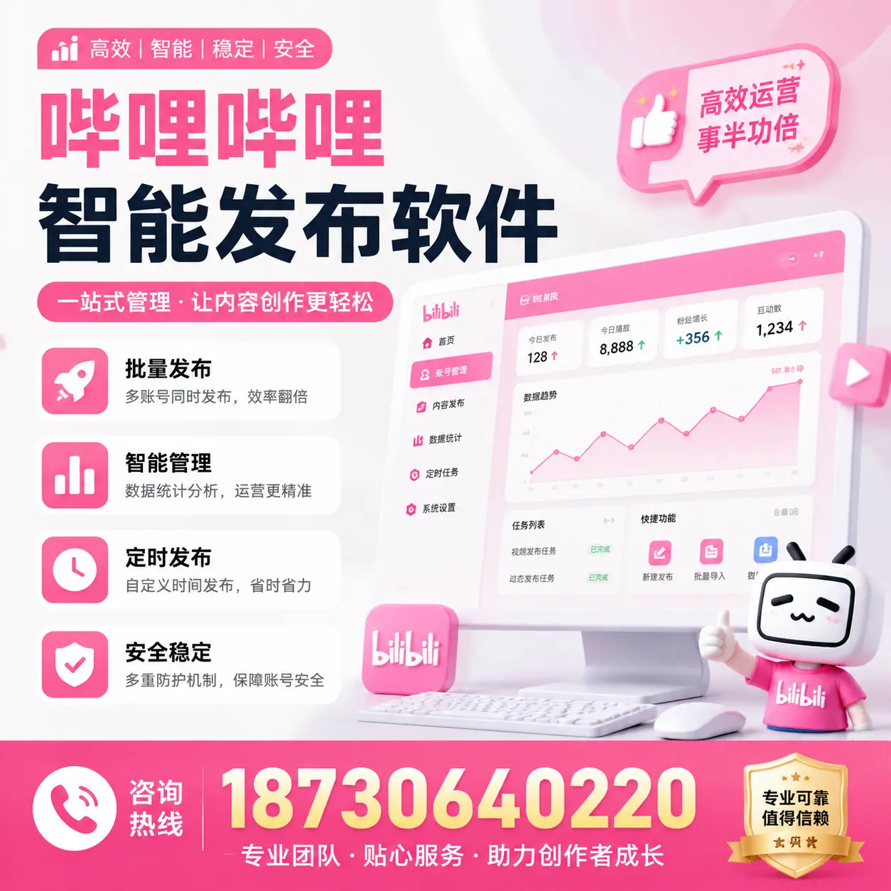 如何评估哔哩哔哩智能发布软件的ROI?通化 企业必读